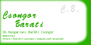 csongor barati business card